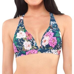NWT Jessica Simpson Gardenia Paradise Bikini Top